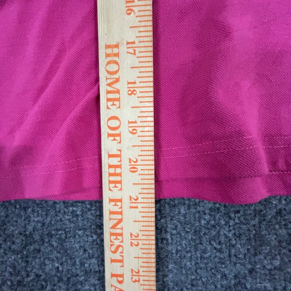 Ralph Lauren Polo Womens Size M Pink Cotton Short Sleeve Made in USA Pique Pony - Picture 2 of 6